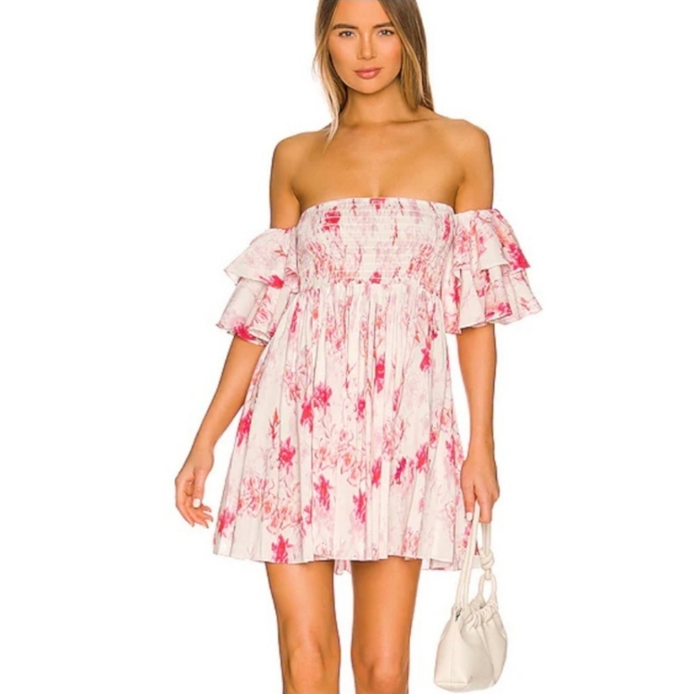 Misa Los Angeles Dina Dress - Abstract Rose Flora